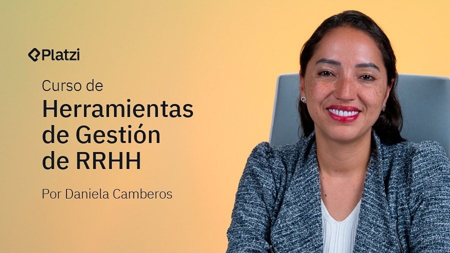 Portada del curso de Herramientas de Gestión de RRHH, por Daniela Camberos